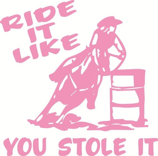 Ride It Like You Stole It Sticker