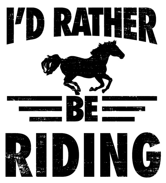I'd Rather Be Riding Sticker