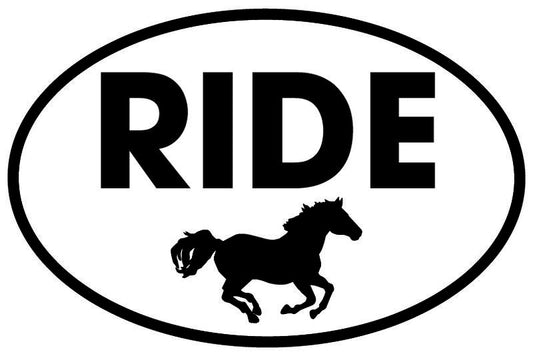 RIDE Oval Sticker