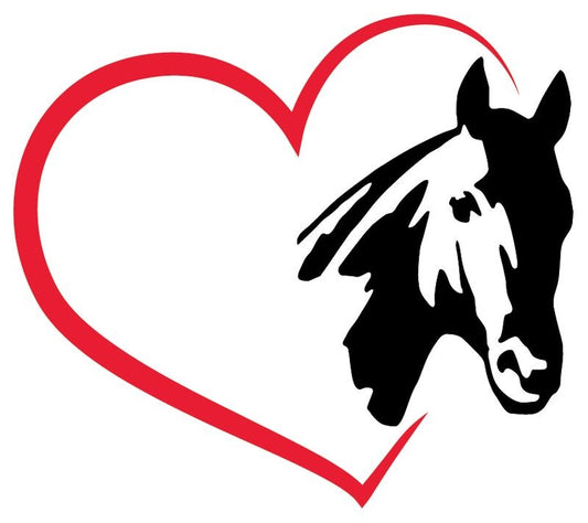 Horse Heart Sticker