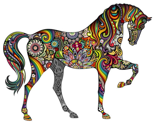 Paisley Horse Sticker