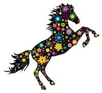 Horse with Stars Sticker