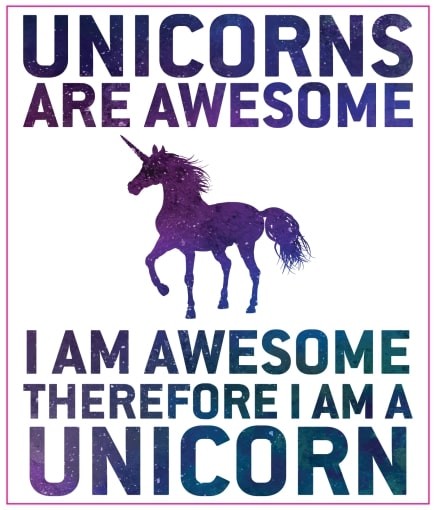 Unicorn Awesome Sticker