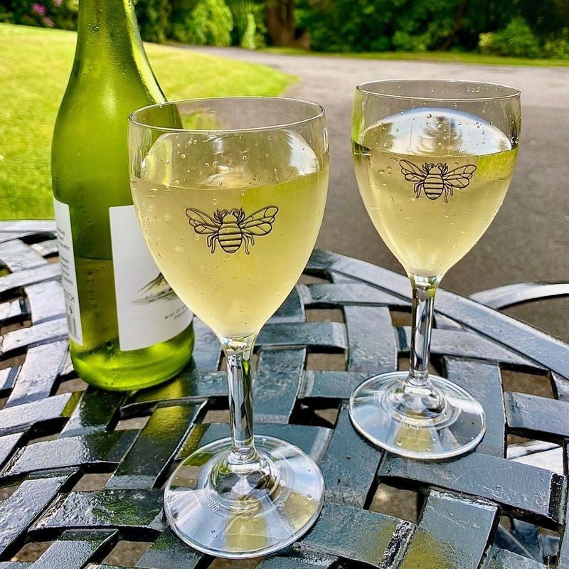 Polycarbonate Bee Wine Glass