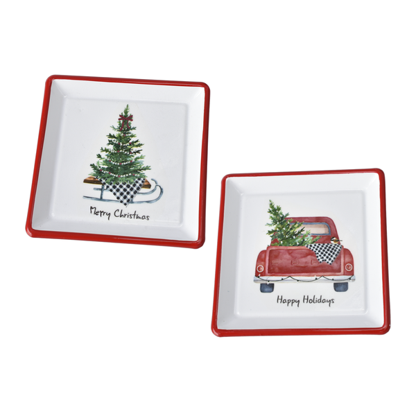 Tree & Truck Trinket Dishes - Set of 2