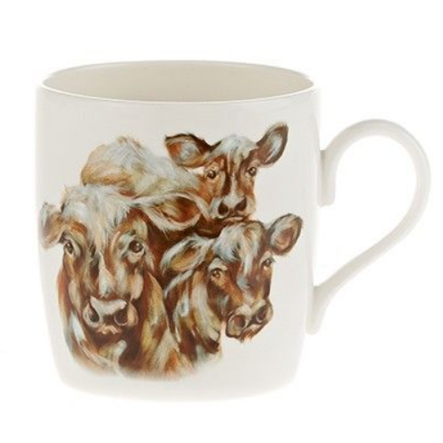 Fine Bone China Mug - "Three Cows"