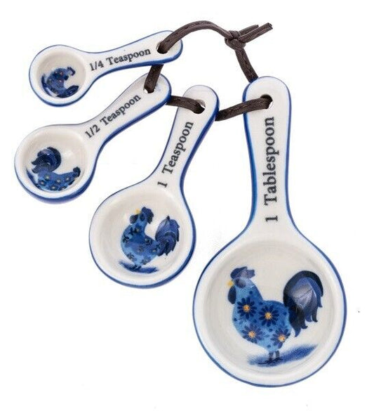 Blue Rooster Measuring Spoons Set of 4