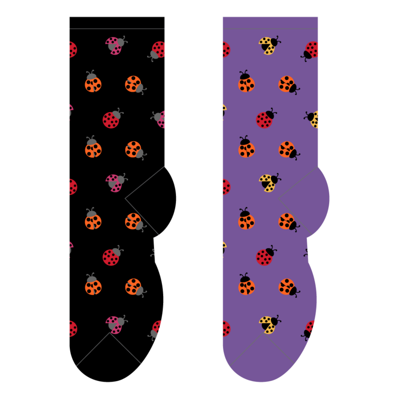Foozys Crew Socks - Ladybug