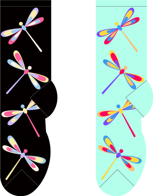 Foozys Crew Socks - Dragonflies