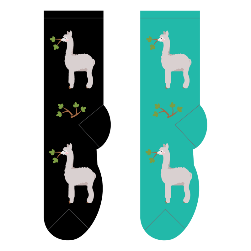 Foozys Crew Socks - Alpacas