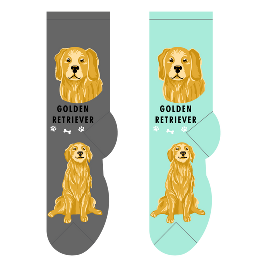 Foozys Crew Socks - Golden Retriever