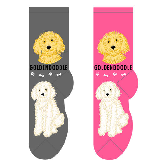 Foozys Crew Socks - Golden Doodle