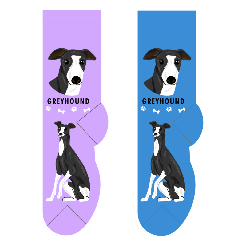 Foozys Crew Socks - Greyhound