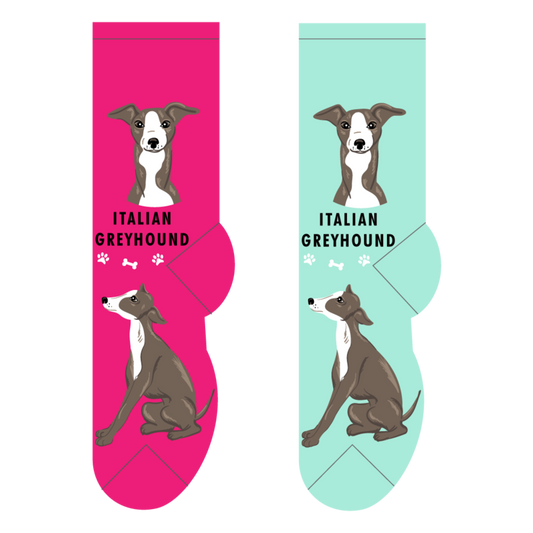 Foozys Crew Socks - Italian Greyhound
