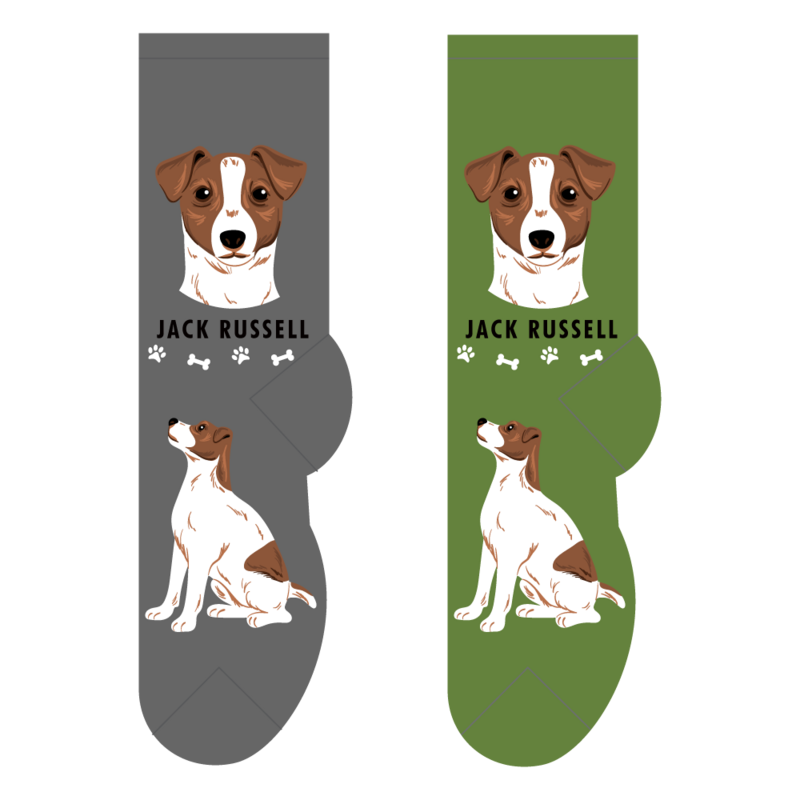 Foozys Crew Socks - Jack Russell