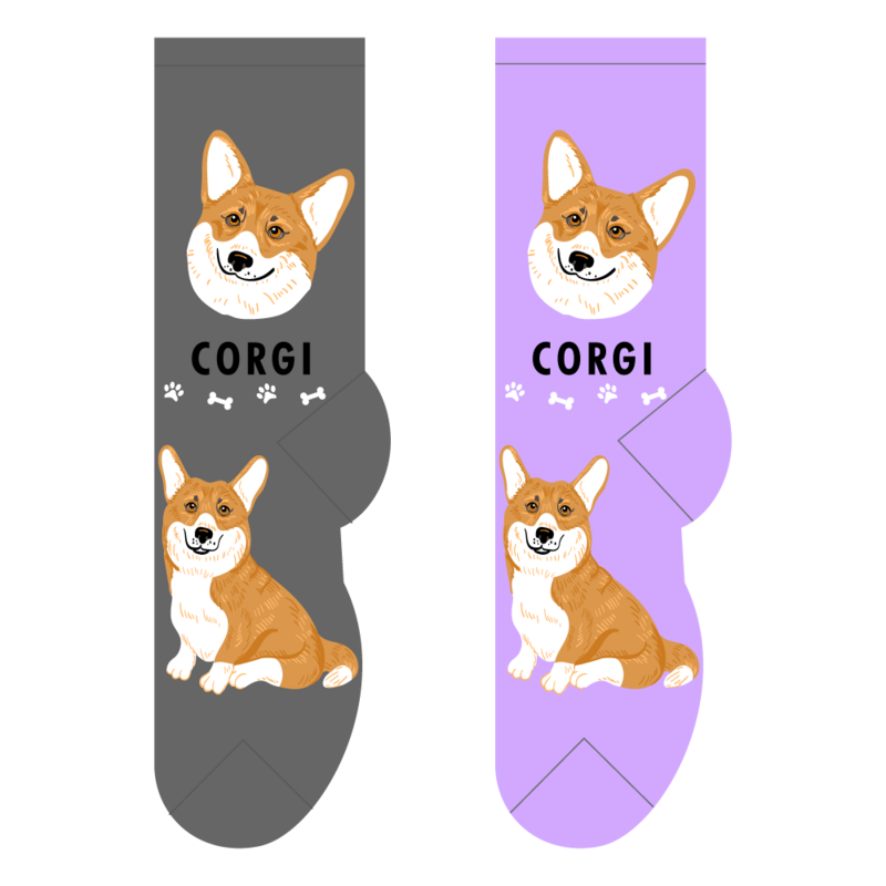 Foozys Crew Socks - Corgi