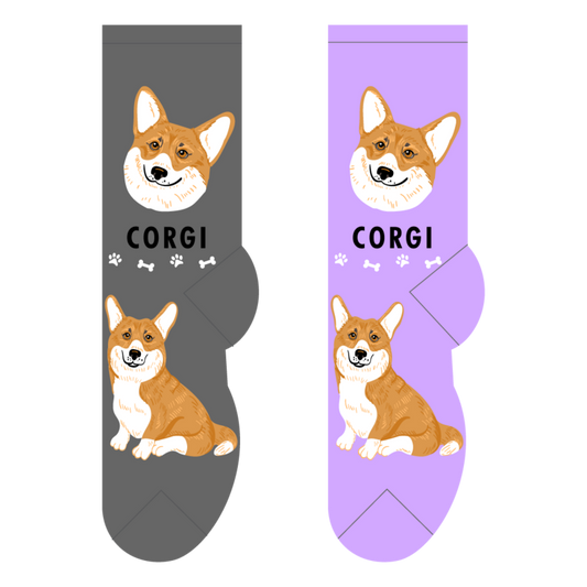 Foozys Crew Socks - Corgi