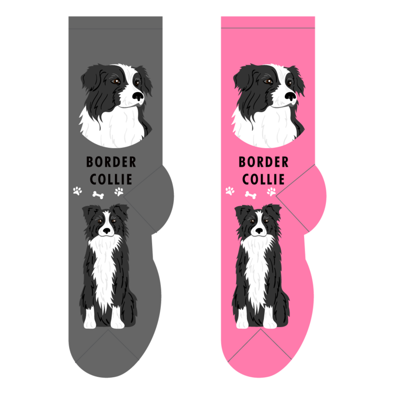 Foozys Crew Socks - Border Collie