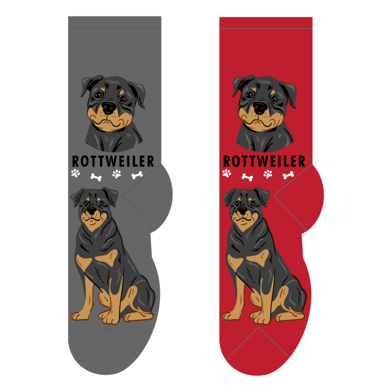 Foozys Crew Socks - Rottweiler