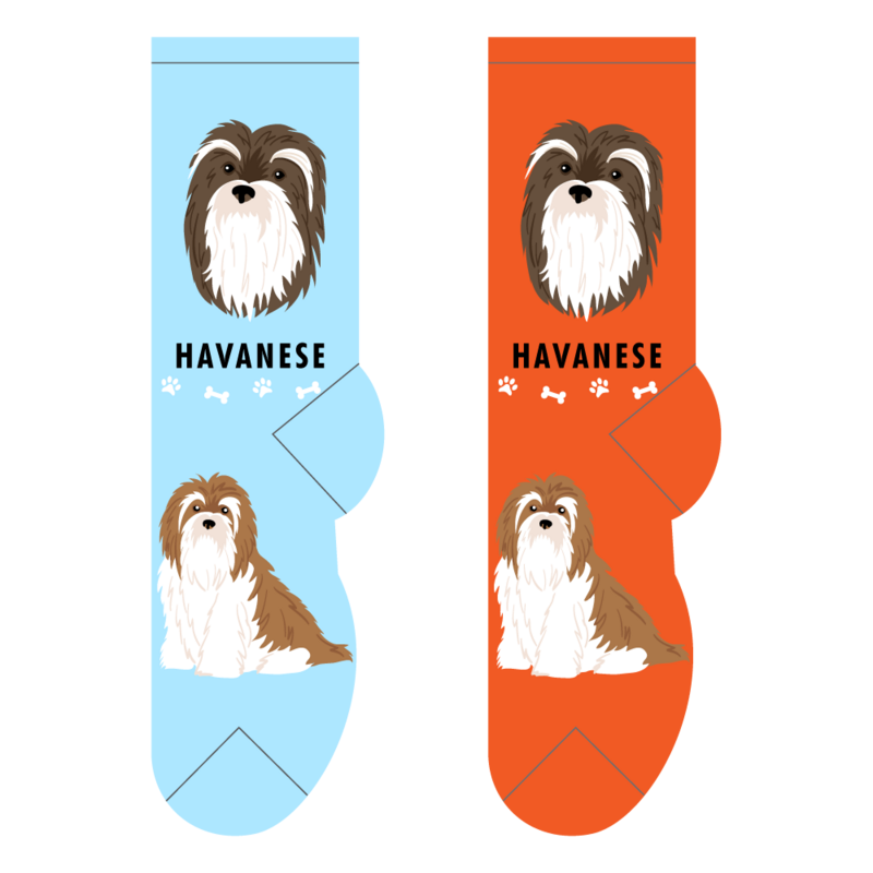 Foozys Crew Socks - Havanese