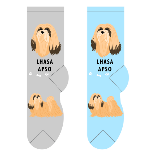 Foozys Crew Socks - Lhasa Apso
