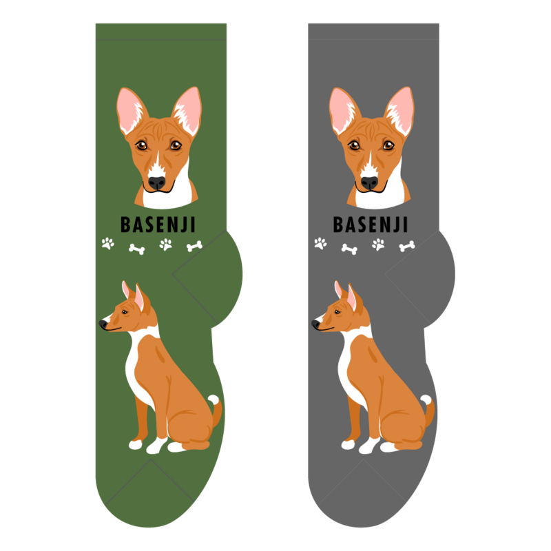 Foozys Crew Socks - Basenji