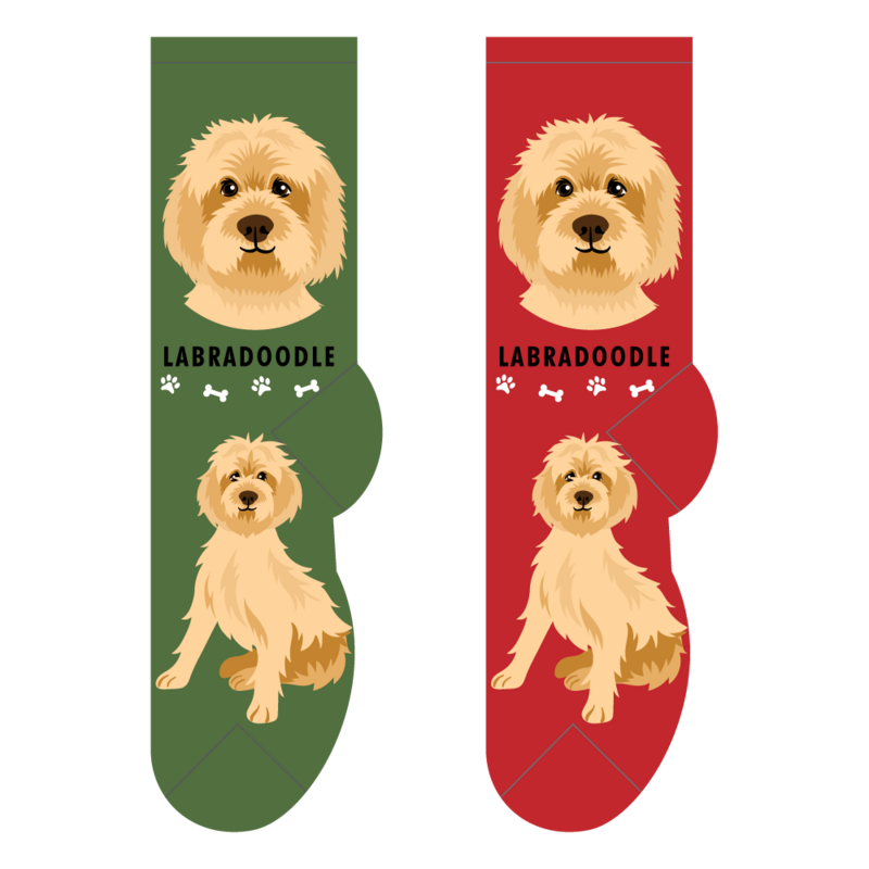 Foozys Crew Socks - Labradoodle