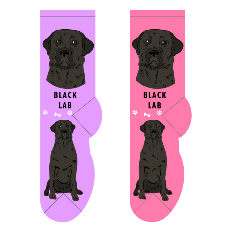 Foozys Crew Socks - Black Lab