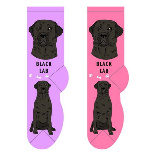 Foozys Crew Socks - Black Lab