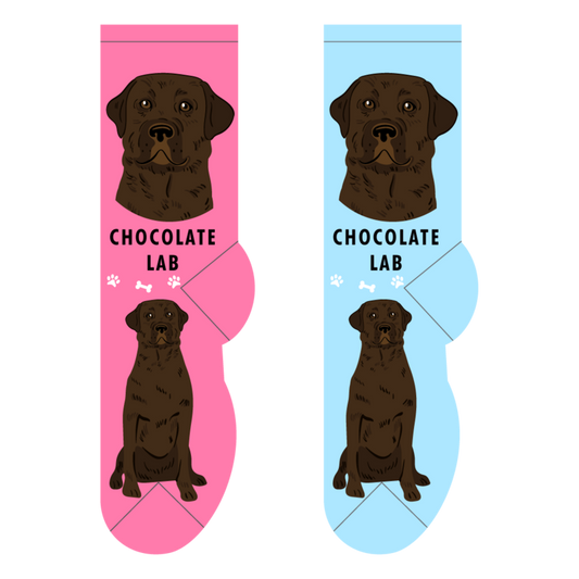 Foozys Crew Socks - Chocolate Lab