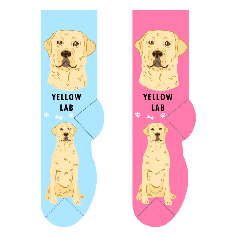 Foozys Crew Socks - Yellow Lab