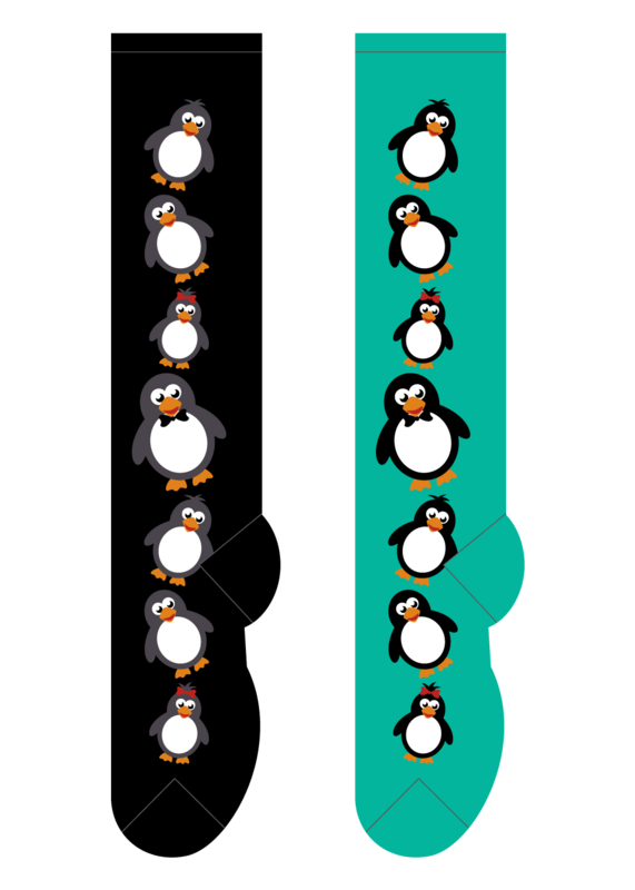 Foozys Knee High Socks - Penguins