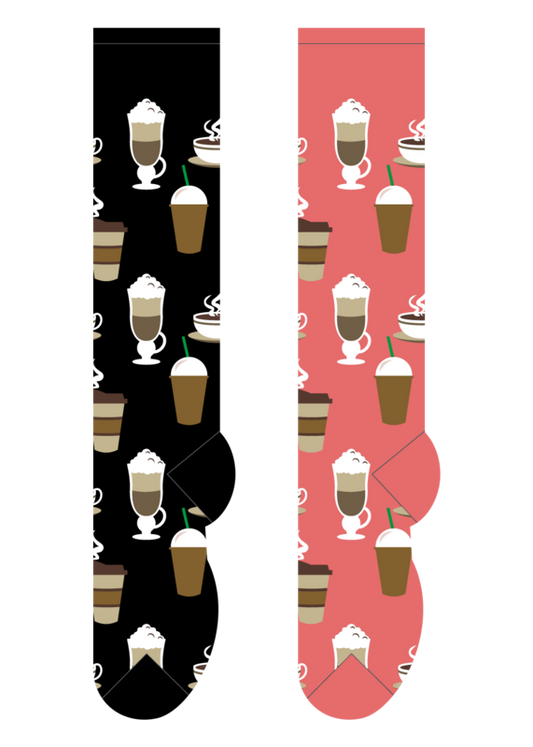 Foozys Knee High Socks - Coffee Time