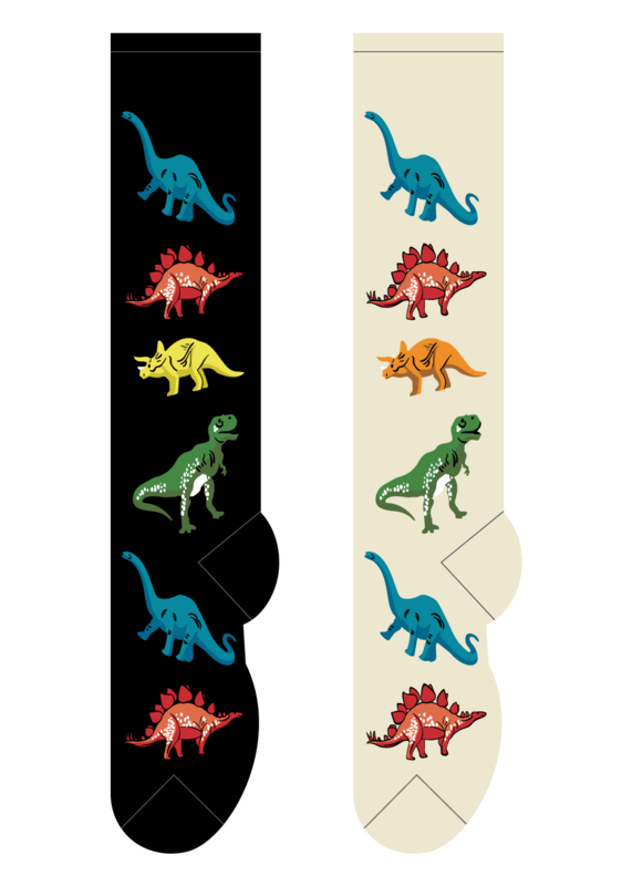 Foozys Knee High Socks - Dinosaurs
