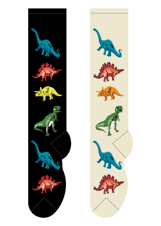 Foozys Knee High Socks - Dinosaurs