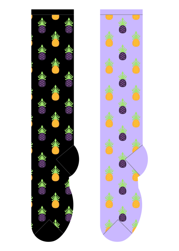 Foozys Knee High Socks - Pineapples