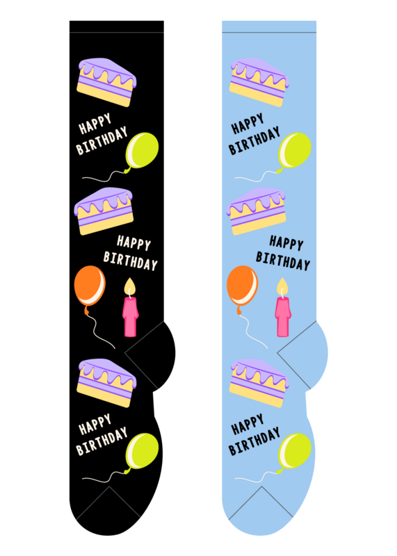 Foozys Knee High Socks - Happy Birthday