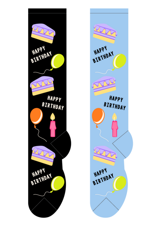 Foozys Knee High Socks - Happy Birthday