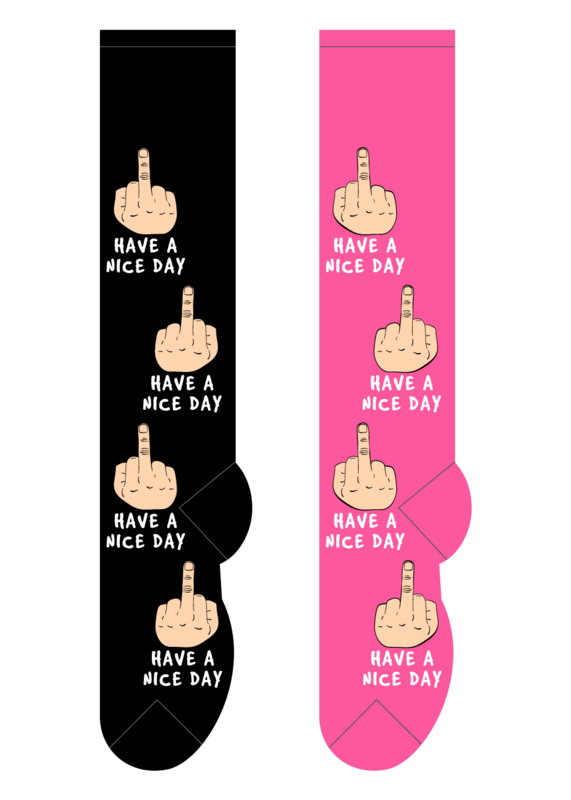 Foozys Knee High Socks - Have a Nice Day