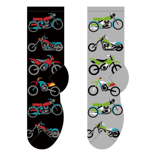 Foozys Men's Socks - Motorcycles