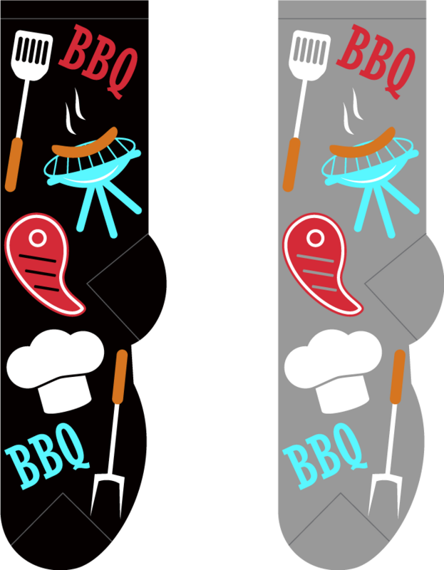 Foozys Men's Socks - BBQ