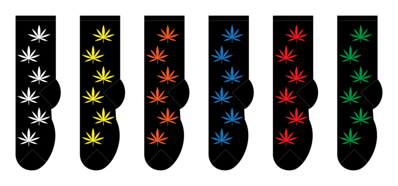 Foozys Men's Socks - Cannabis