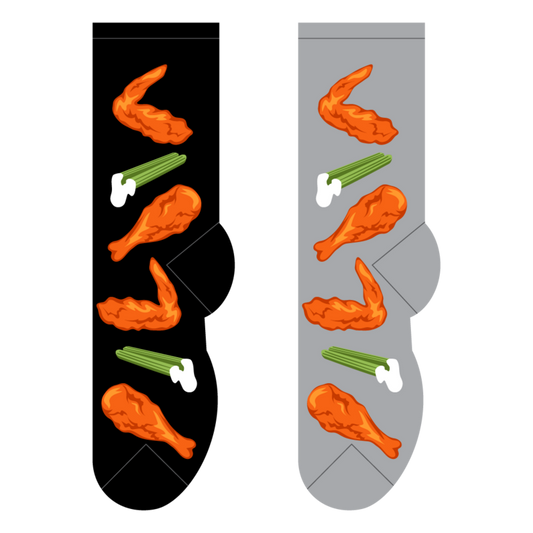Foozys Men's Socks - Buffalo Wings