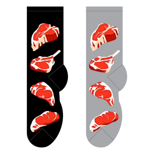 Foozys Men's Socks - Steaks