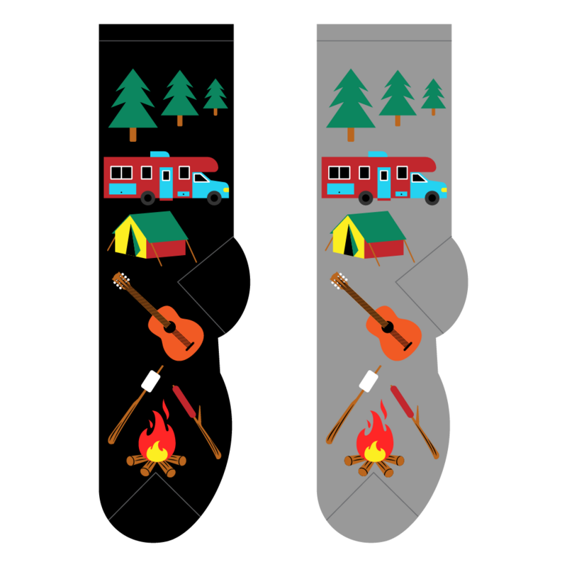 Foozys Men's Socks - Camping