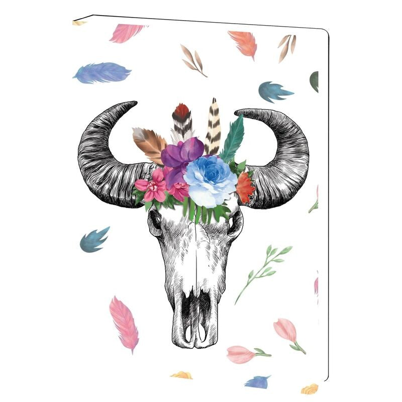 TF Journal - Boho Cow Skull
