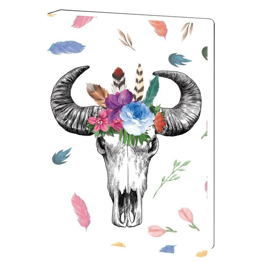 TF Journal - Boho Cow Skull