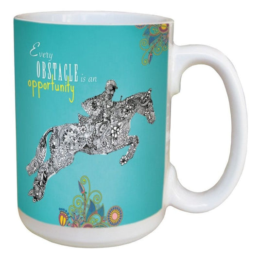TF Ceramic Mug 15 oz - Obstacle/Opportunity