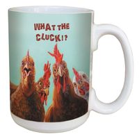 TF Ceramic Mug 15 oz - What The Cluck