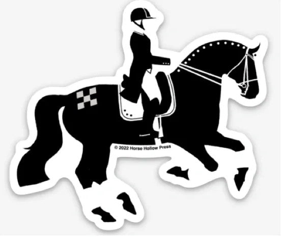 HHP Die Cut Magnet - Dressage